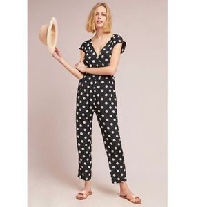 Anthropologie Corey Lynn Calter polka dot jumpsuit